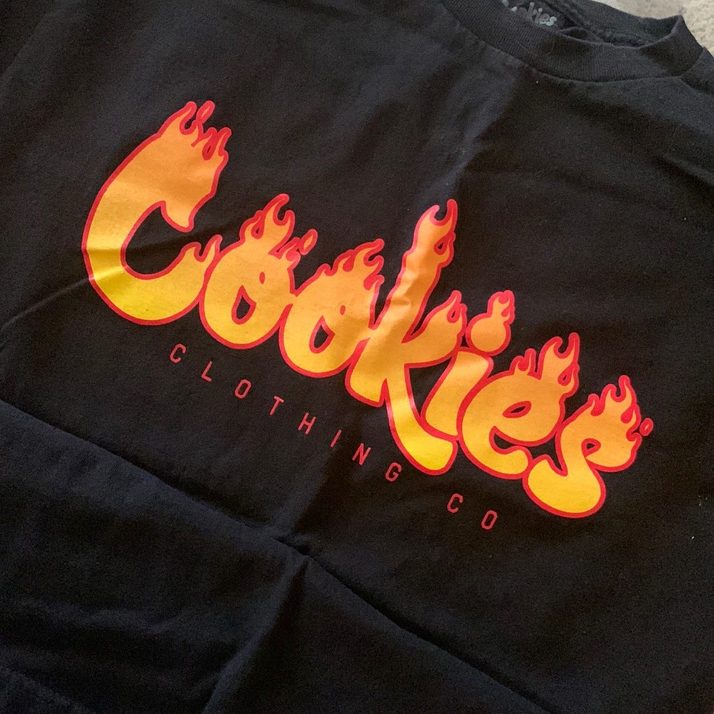 Cookies SF tee. Cookies flame logo. Good condition